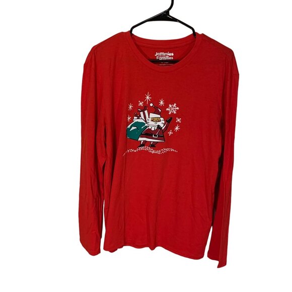 Mens Jammies For Your Families Santa Pajama Top M - Picture 1 of 7